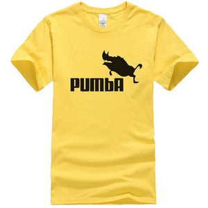 The Lion King Pumba Black Letter Colors T-Shirt Men