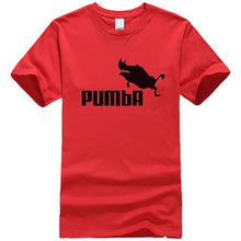 Load image into Gallery viewer, The Lion King Pumba Black Letter Colors T-Shirt Men