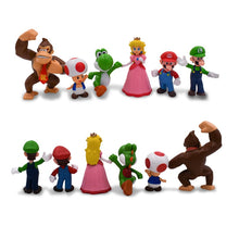 Load image into Gallery viewer, Super Mario Pack 6 Units Mini Action Figures Collection