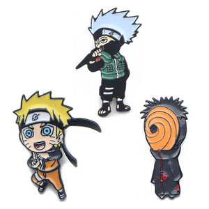 Naruto Uzumaki, Kakashi or Madara Brooch Pins