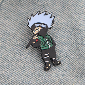 Naruto Uzumaki, Kakashi or Madara Brooch Pins