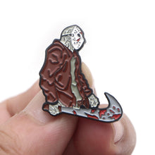 Load image into Gallery viewer, Friday the 13th Jason Voorhees Brooch Pins