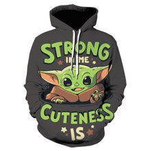 Load image into Gallery viewer, The Mandalorian Baby Yoda Letters Sweatshirt Men