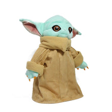 Load image into Gallery viewer, The Mandalorian Medium Yoda Plush Flocked Figure Collection