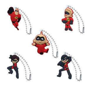 The incredibles 5 Diferent Types Keychains