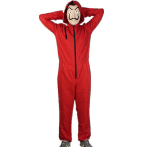 Money Heist Mask Clothes and Gloves Full Costume