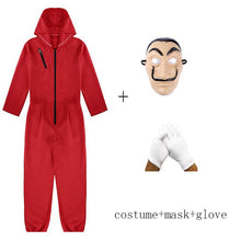 Load image into Gallery viewer, Money Heist Mask Clothes and Gloves Full Costume