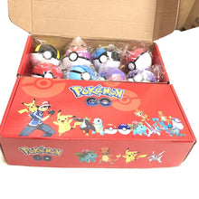 Load image into Gallery viewer, Set 8 Pokeballs Anime Figures Collection