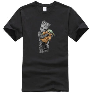 Baby Yoda and Groot Tshirt Men (11 Colors)