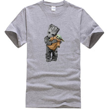 Load image into Gallery viewer, Baby Yoda and Groot Tshirt Men (11 Colors)