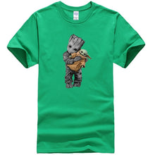 Load image into Gallery viewer, Baby Yoda and Groot Tshirt Men (11 Colors)