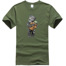 Load image into Gallery viewer, Baby Yoda and Groot Tshirt Men (11 Colors)