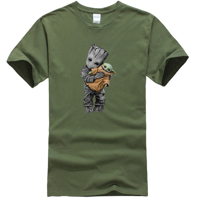 Baby Yoda and Groot Tshirt Men (11 Colors)