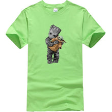 Load image into Gallery viewer, Baby Yoda and Groot Tshirt Men (11 Colors)