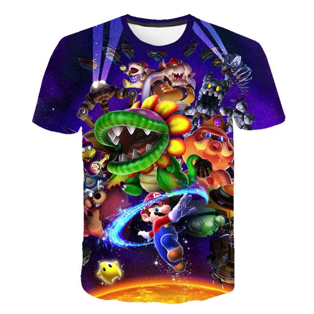 Super Mario Flash T-Shirt Kids and Men