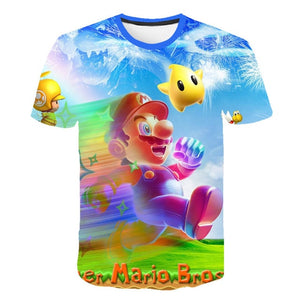 Super Mario Star T-Shirt Kids and Men