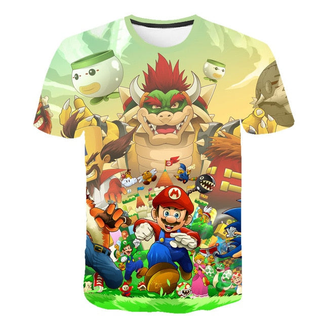 Super Mario and Friends T-Shirt Kids and Men