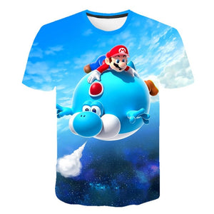 Super Mario Fly T-Shirt Kids and Men
