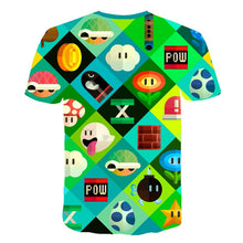 Load image into Gallery viewer, Super Mario Collage T-Shirt Kids and Men