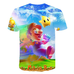 Super Mario Star T-Shirt Kids and Men