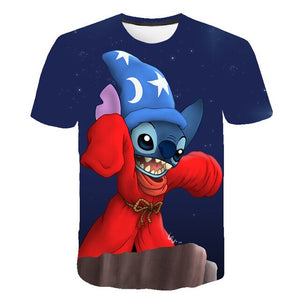Lilo & Stitch Merlin the wizard 2020 New T-shirt Kids