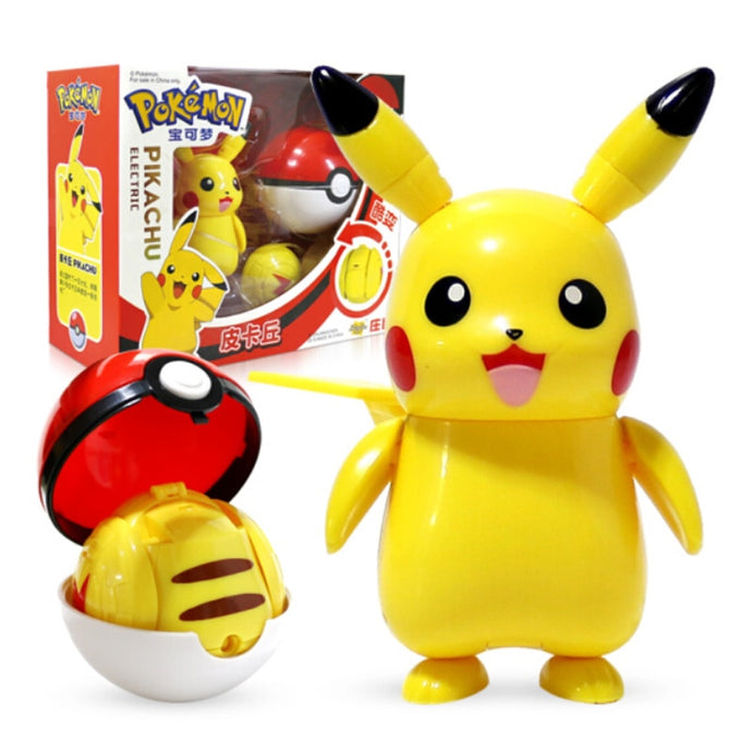Pokemon Pikachu with Pokeball Anime Figure Collection
