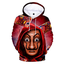 Load image into Gallery viewer, Money Heist Red Mask Sweatshirt Men