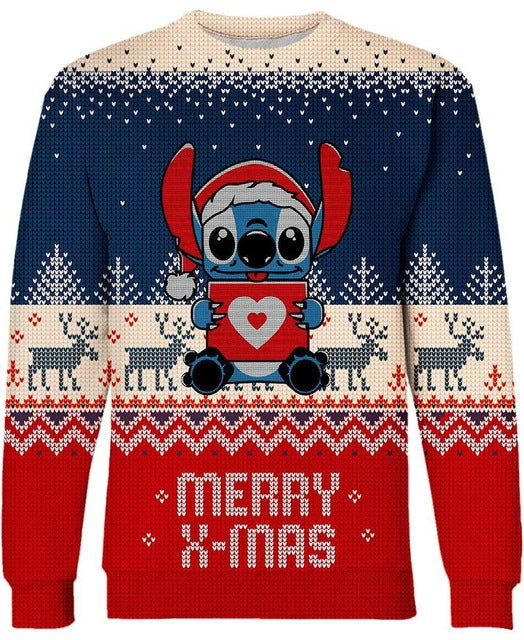 Lilo & Stitch Merry X-mas Sweater Women