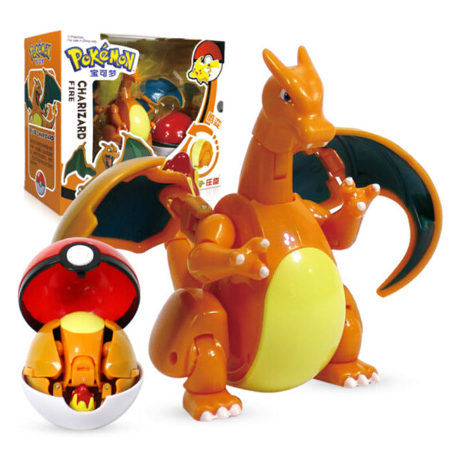 Pokemon Charizard with Pokeball Anime Figure Collection