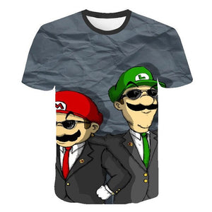 Super Mario and Luigi T-Shirt Kids and Men