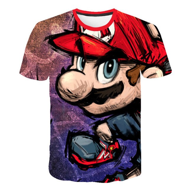 Super Mario Crazy T-Shirt Kids and Men