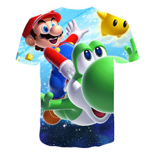 Load image into Gallery viewer, Super Mario Bros and Yosi T-Shirt Kids and Men