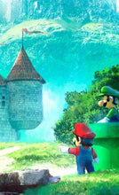 Load image into Gallery viewer, Super Mario with Luigi and Castle T-Shirt Kids and Men