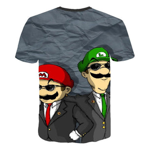 Super Mario and Luigi T-Shirt Kids and Men