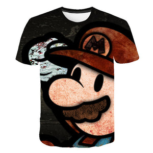 Super Mario Face T-Shirt Kids and Men