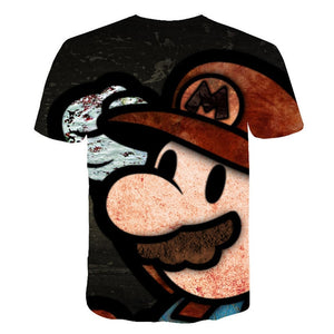 Super Mario Face T-Shirt Kids and Men