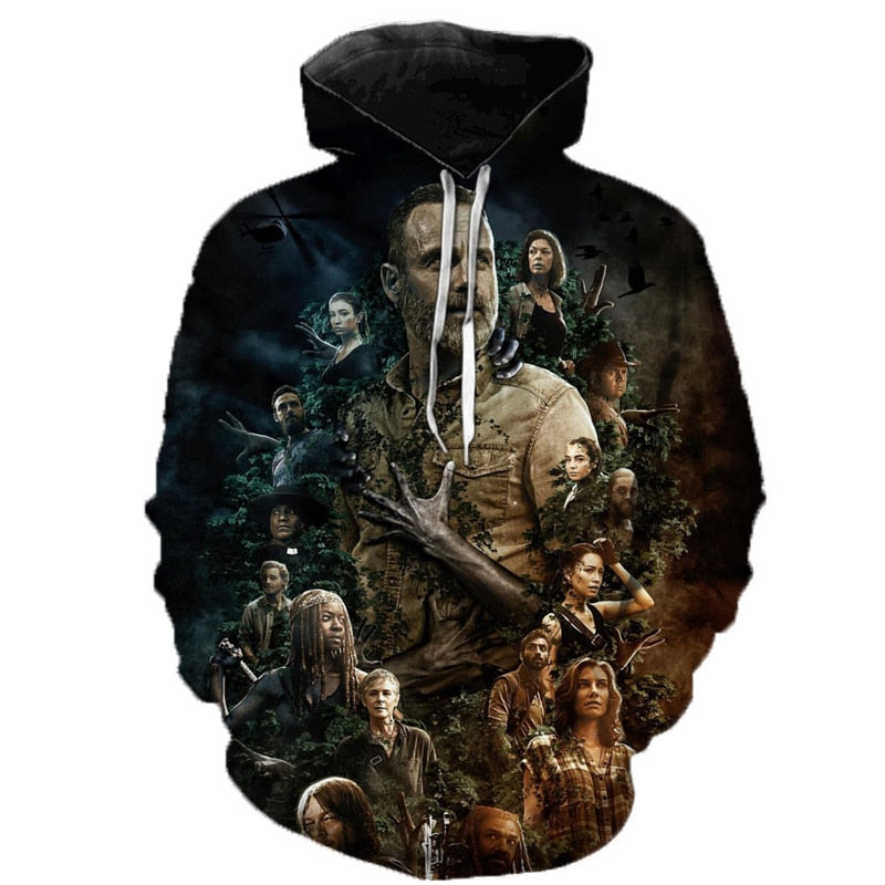 The Walking Dead Rick and Protagonists Sweatshirt Men