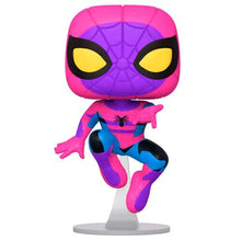 Load image into Gallery viewer, Funko Pop &amp; Tee Marvel Spider-Man (Black Light) Box Collection (Size S)