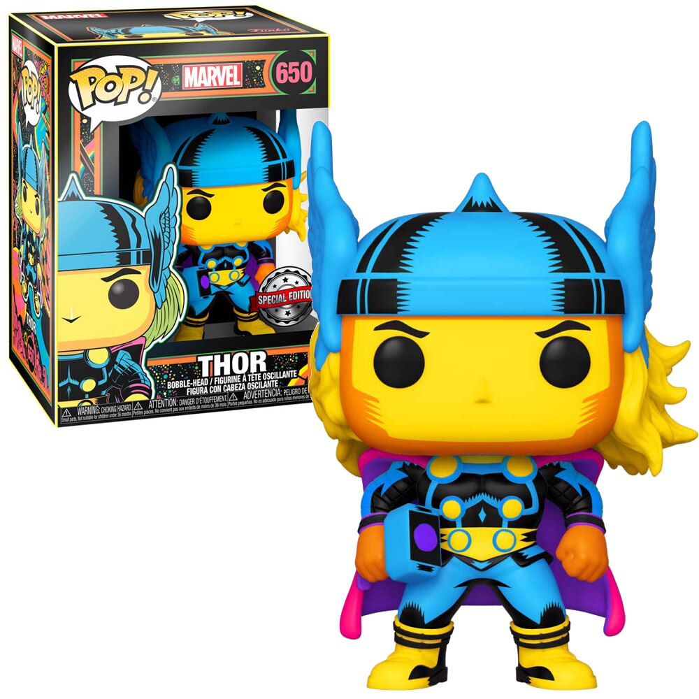 Funko Pop Marvel Black Light Thor Special Edition