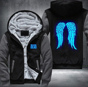 The Walking Dead Wings Neon Hoodies Men