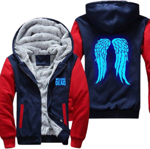 The Walking Dead Wings Neon Hoodies Men