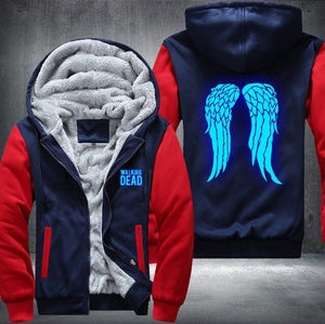 The Walking Dead Wings Neon Hoodies Men