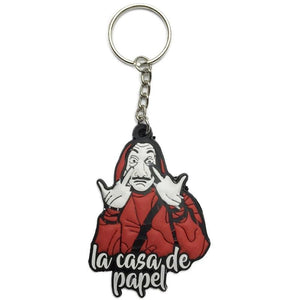 Money Heist Dali Mask Keychain