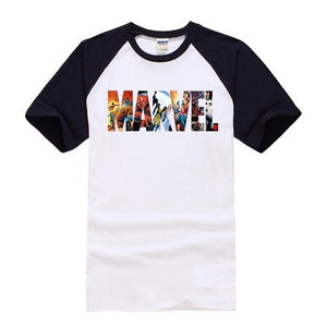 Marvel Diferent Models Sleeve Colors T-Shirt Men