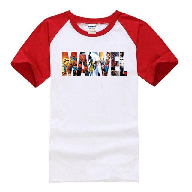 Marvel Diferent Models Sleeve Colors T-Shirt Men