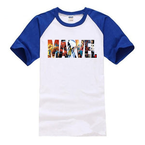 Marvel Diferent Models Sleeve Colors T-Shirt Men