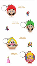 Load image into Gallery viewer, Super Mario 4 Diferent Types Keychain