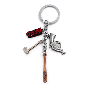 The Walking Dead Weapons Keychain