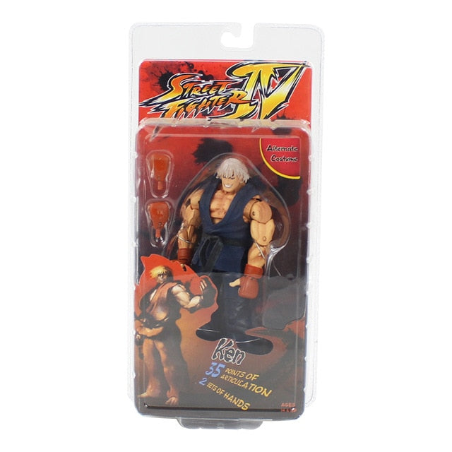 NECA Street Fighter Ken Black Action Figure Collection