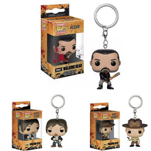 Load image into Gallery viewer, The Walking Dead Funko Pocket Negan, Daryl and Rick Keychain